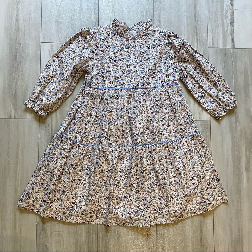 Charming Floral Kids Casual Dress
